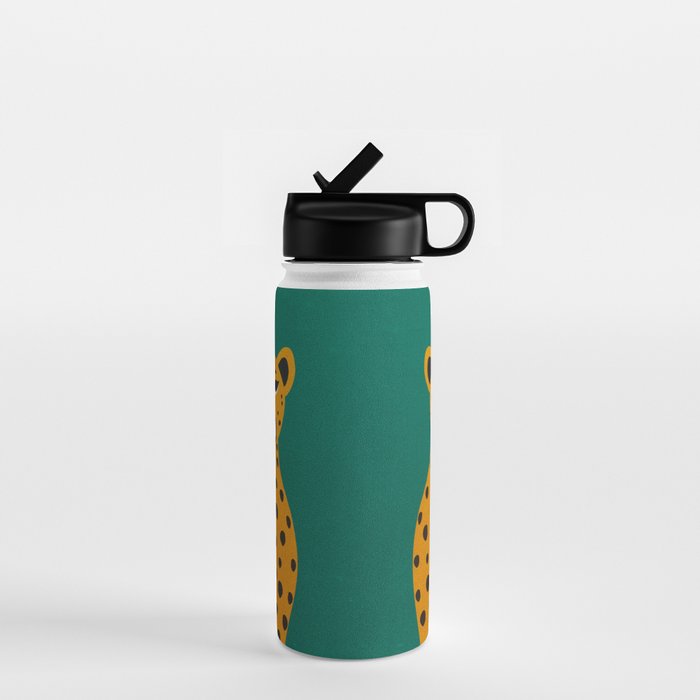 The Stare: Marigold Cheetah Water Bottle Gallery Image 1