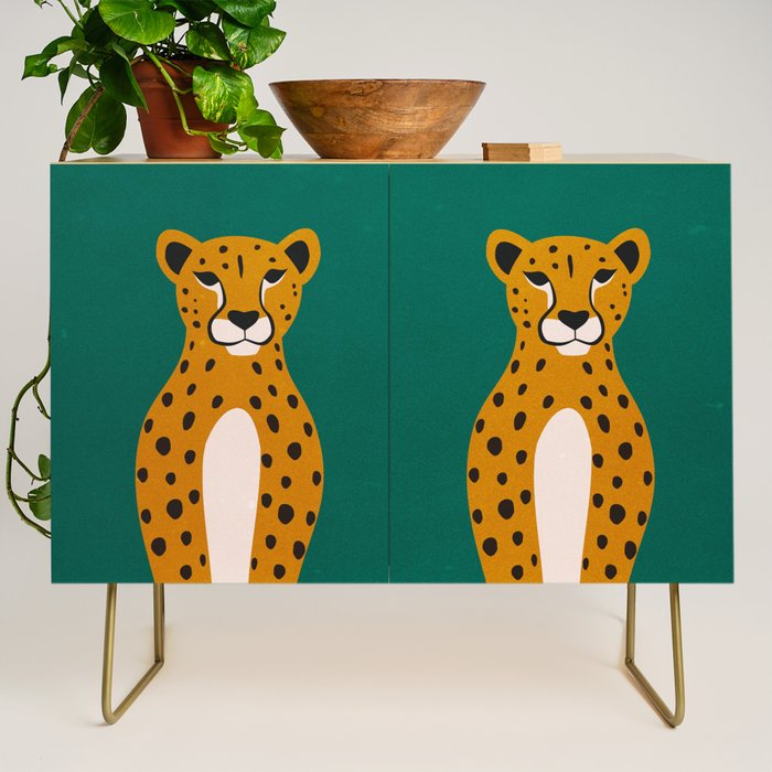 The Stare: Marigold Cheetah Credenza Gallery Image 1