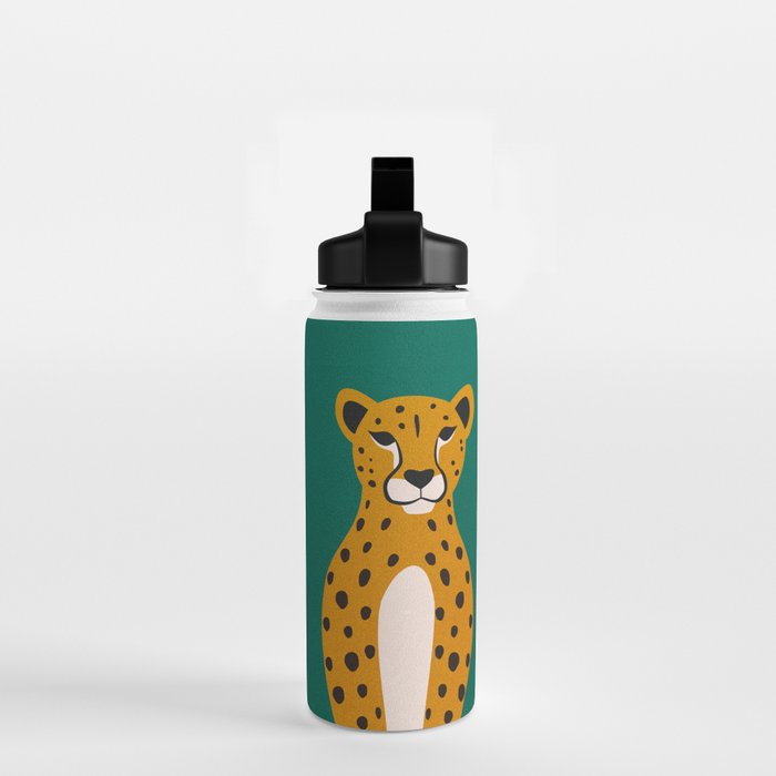 The Stare: Marigold Cheetah Water Bottle Gallery Image 2