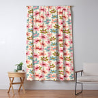 Retro Colorful Daisies  Window Curtain Gallery Image 5