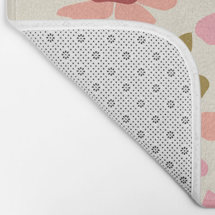 Retro Colorful Daisies  Bath Mat Gallery Image 2