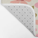 Retro Colorful Daisies  Bath Mat Gallery Image 2
