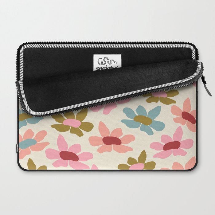 Retro Colorful Daisies  Laptop Sleeve Gallery Image 2
