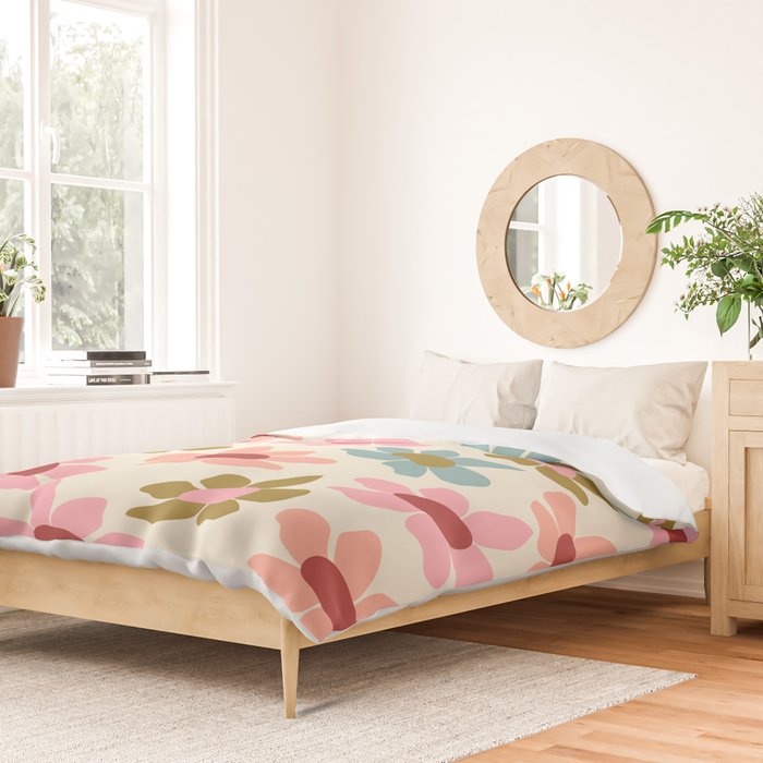 Retro Colorful Daisies  Duvet Cover Gallery Image 2