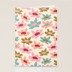 Retro Colorful Daisies  Stationery Card Gallery Image 2