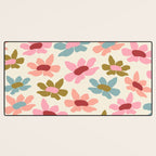 Retro Colorful Daisies  Desk Mat Gallery Image 3