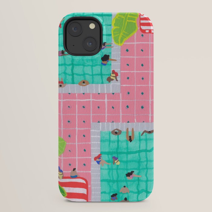 Tropical pink pool iPhone Case Gallery Image 30