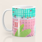 Tropical pink pool Coffee Mug Gallery Image 3