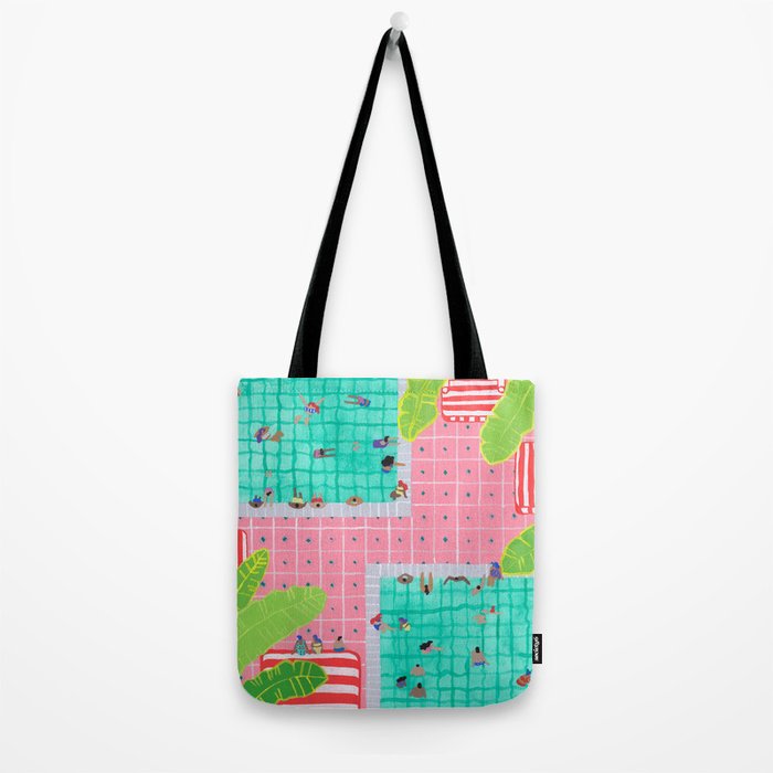 Tropical pink pool Tote Bag Gallery Image 2
