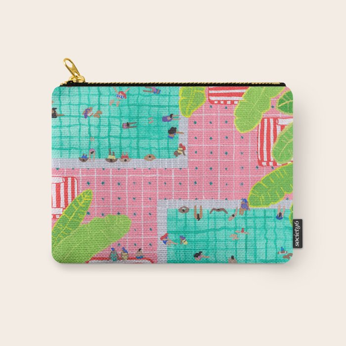 Tropical pink pool Carry All Pouch Gallery Image 1