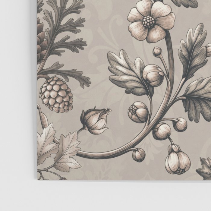 William Morris Woodland Nostalgia Beige Poster Gallery Image 3