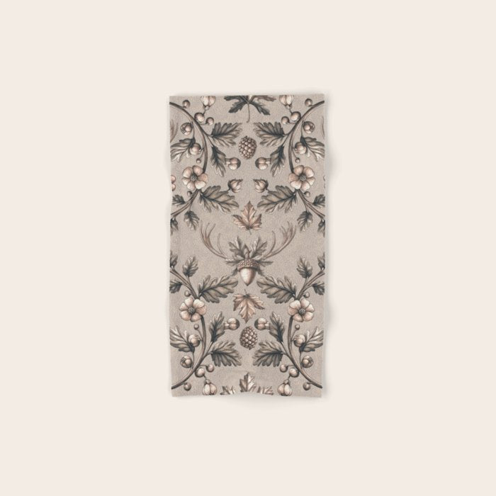 William Morris Woodland Nostalgia Beige Bath Towel Gallery Image 1