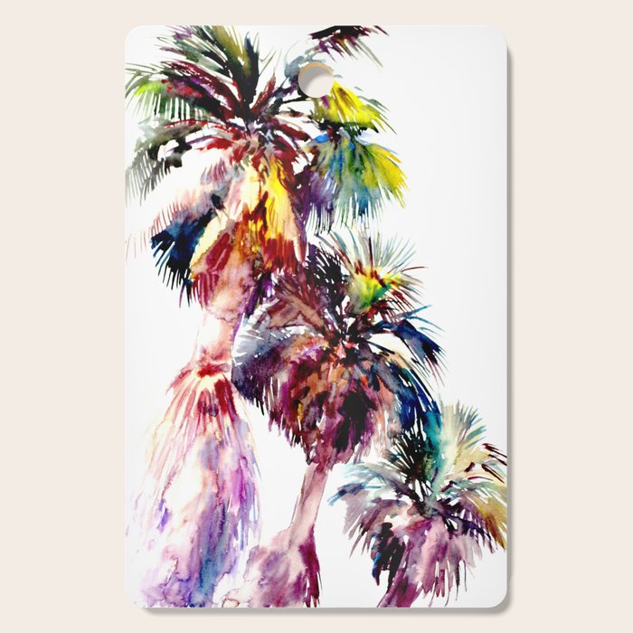 Desert Palm Trees, Southwestern tropical Palms Cutting Board Gallery Image 1