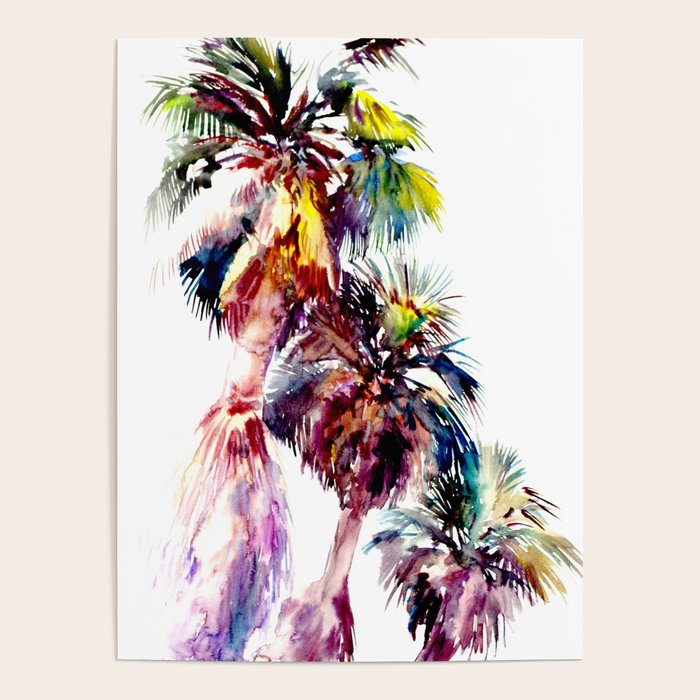 Desert Palm Trees, Southwestern tropical Palms Poster Gallery Image 4