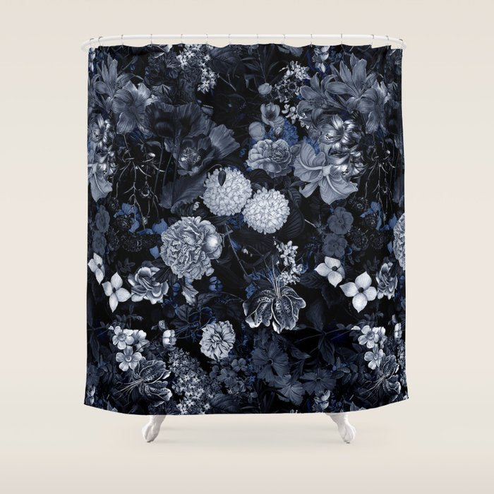 EXOTIC GARDEN - NIGHT VII Shower Curtain Gallery Image 1