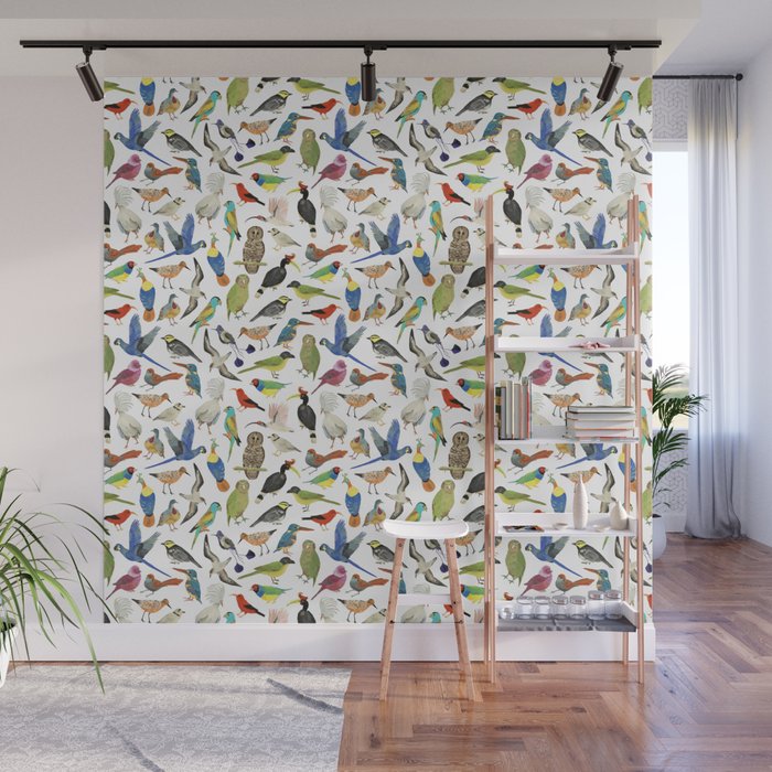 Endangered Birds Around the World Wall Mural Gallery Image 1
