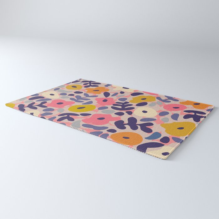 Funny sunny floral pattern Rug Gallery Image 3