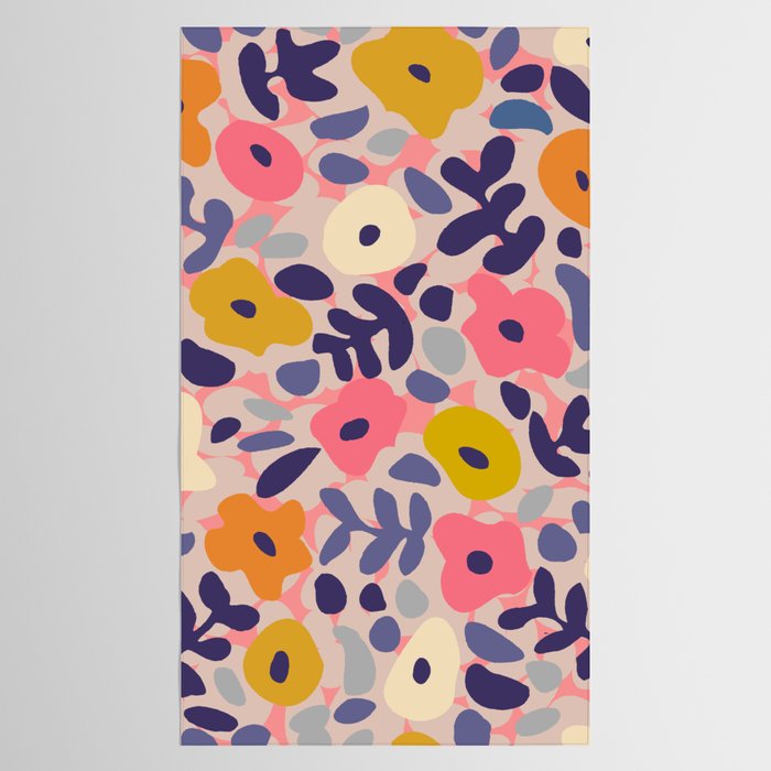 Funny sunny floral pattern Tablecloth Gallery Image 2