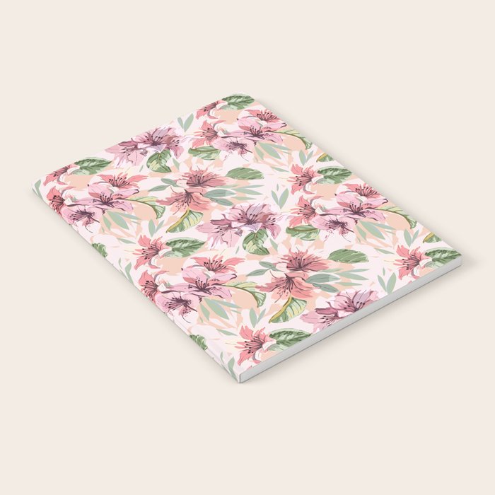 Pastel pink tropical bloom A Notebook Gallery Image 2