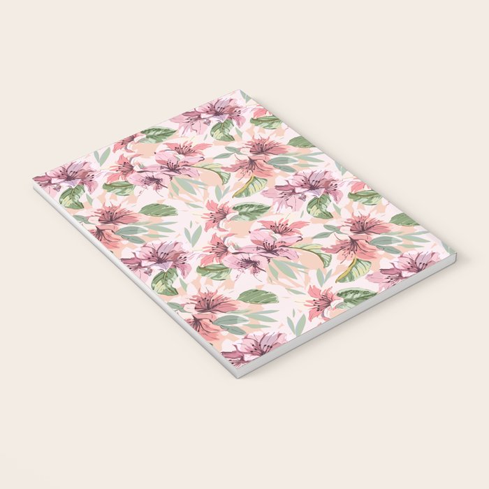 Pastel pink tropical bloom A Notebook Gallery Image 3