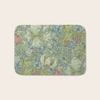 William Morris Vintage Golden Lily Mineral Blue Bath Mat Gallery Image 1