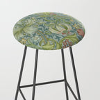 William Morris Vintage Golden Lily Mineral Blue Stool Gallery Image 2