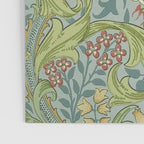William Morris Vintage Golden Lily Mineral Blue Poster Gallery Image 3