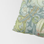 William Morris Vintage Golden Lily Mineral Blue Pillow Sham Gallery Image 4