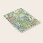 William Morris Vintage Golden Lily Mineral Blue Notebook Gallery Image 3
