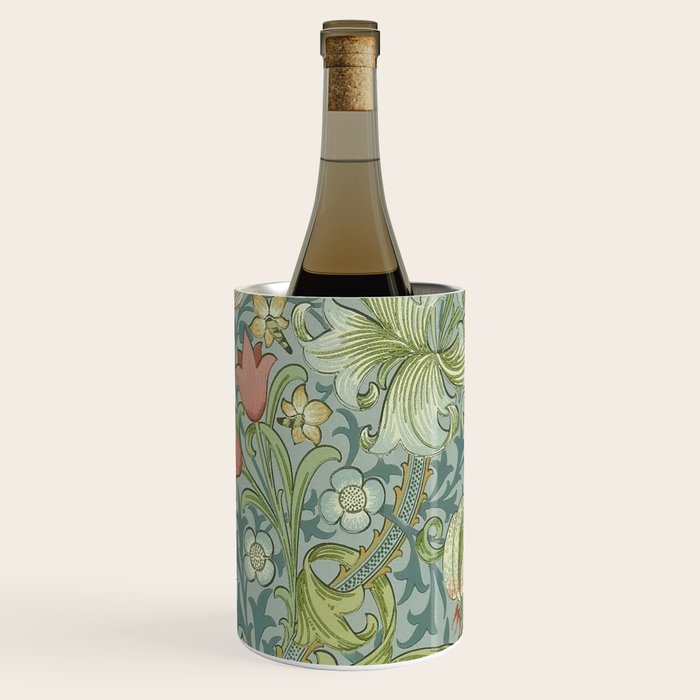 William Morris Vintage Golden Lily Mineral Blue Wine Chiller Gallery Image 2