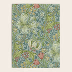 William Morris Vintage Golden Lily Mineral Blue Poster Gallery Image 4