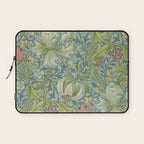 William Morris Vintage Golden Lily Mineral Blue Laptop Sleeve Gallery Image 1