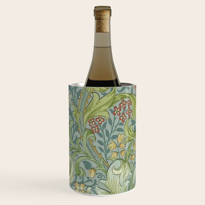 William Morris Vintage Golden Lily Mineral Blue Wine Chiller Gallery Image 3