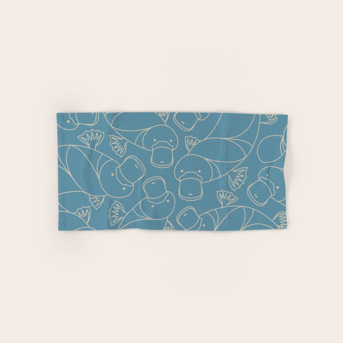 Minimalist Platypus Bath Towel