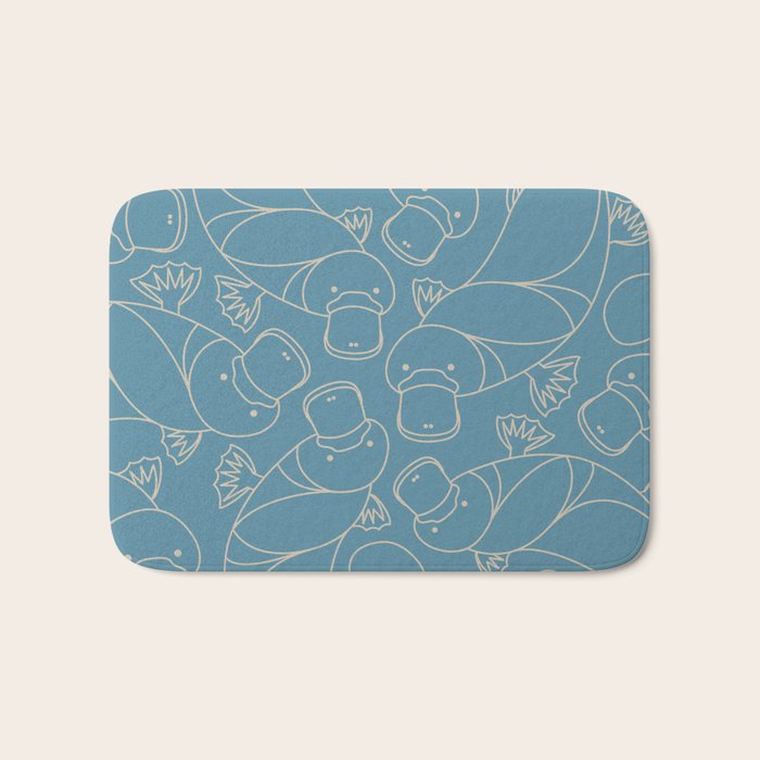 Minimalist Platypus Bath Mat Gallery Image 1