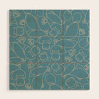 Minimalist Platypus Wood Wall Art Gallery Image 1