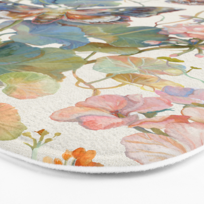 Geranium Moths Bath Mat Gallery Image 3