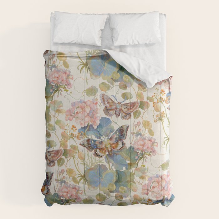 Geranium Moths Comforter Gallery Image 1