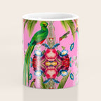 Tropical,vintage,exotic,summer,birds,hummingbird,flowers,baroque  Coffee Mug Gallery Image 4