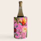 Tropical,vintage,exotic,summer,birds,hummingbird,flowers,baroque  Wine Chiller Gallery Image 3