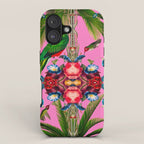 Tropical,vintage,exotic,summer,birds,hummingbird,flowers,baroque  iPhone Case Gallery Image 1