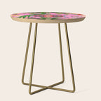 Tropical,vintage,exotic,summer,birds,hummingbird,flowers,baroque  Side Table Gallery Image 1