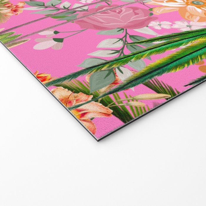 Tropical,vintage,exotic,summer,birds,hummingbird,flowers,baroque  Welcome Mat Gallery Image 2