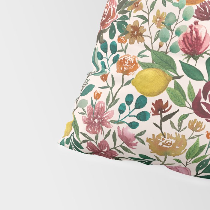 Fruit and Flowers Pattern Pillow Sham Gallery Image 4