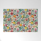 Fruit and Flowers Pattern Welcome Mat Gallery Image 1