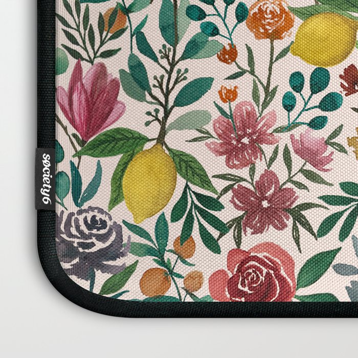 Fruit and Flowers Pattern Laptop Sleeve Gallery Image 3