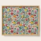 Fruit and Flowers Pattern Serving Tray Gallery Image 1