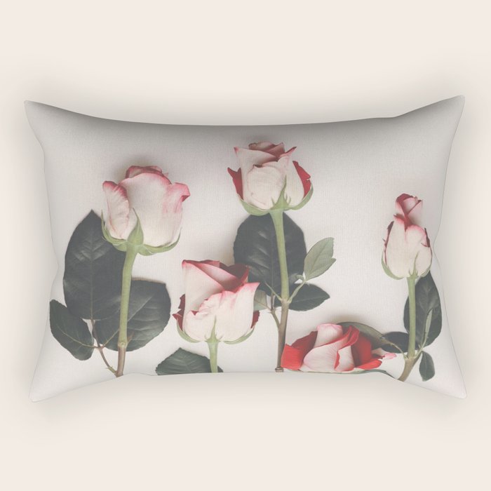 Flowers Roses Rectangular Pillow Gallery Image 2