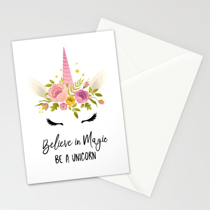 Magical Unicorn Stationery Card Gallery Image 2