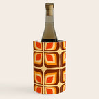 Retro Mid Century Modern Floral Pattern 721 Autumn Wine Chiller Gallery Image 2